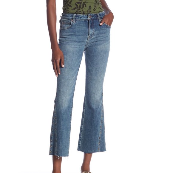 Free People Denim - Free People Jean Studded Novelty Ranger Wash Jeans